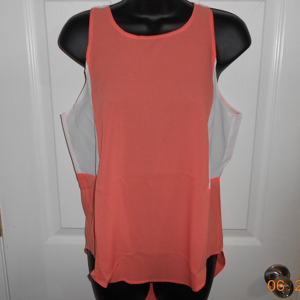 Griffin Paris Coral High Low top blouse